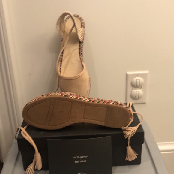 J crew flat espadrilles with ankle tie 8 - Picture 2 of 2